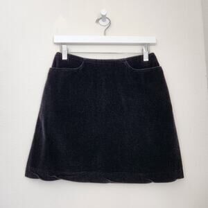 Vintage 90s Clothes Circuit Black Corduroy Mini Skirt High Waisted Whimsygoth 2